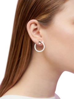 Small Tendril Circle Earrings