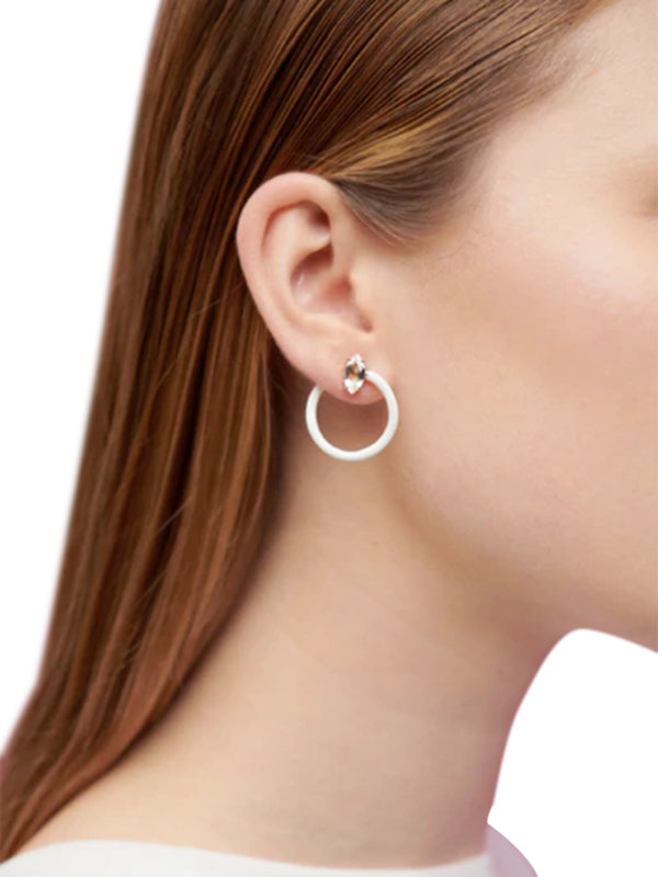 Small Tendril Circle Earrings