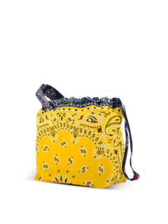Maxi bucket bag yellow navy VIBES