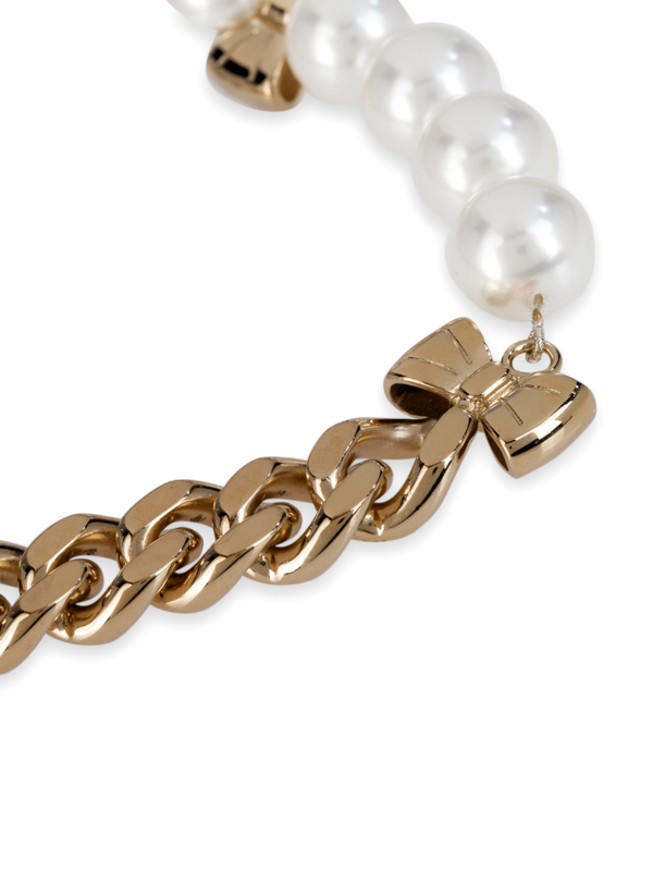 Pearl and Bow Necklace