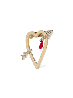 Embellished Heart Hair Pin