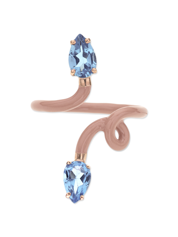 Double Vine Tendril Ring