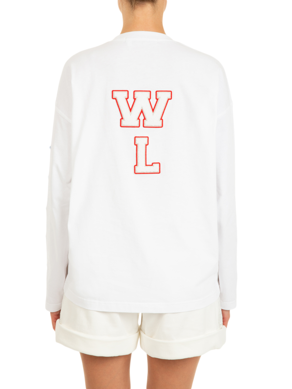 Women's Organic Cotton Varsity Long Sleeves Tee
