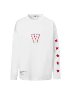 Women's Organic Cotton Varsity Long Sleeves Tee