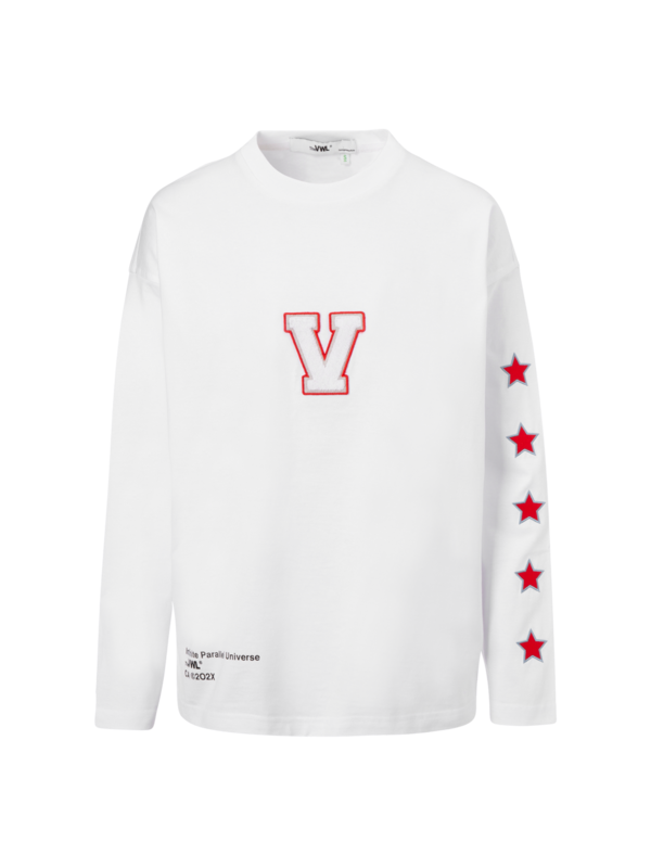 Women's Organic Cotton Varsity Long Sleeves Tee