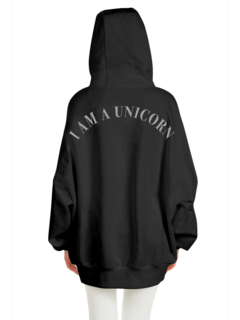 هودي "فارسيتي" من القطن العضوي مزين بشعار للنساء