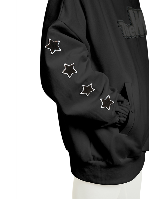 هودي "فارسيتي" من القطن العضوي مزين بشعار للنساء