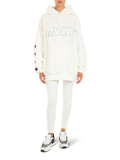 هودي "فارسيتي" من القطن العضوي مزين بشعار للنساء