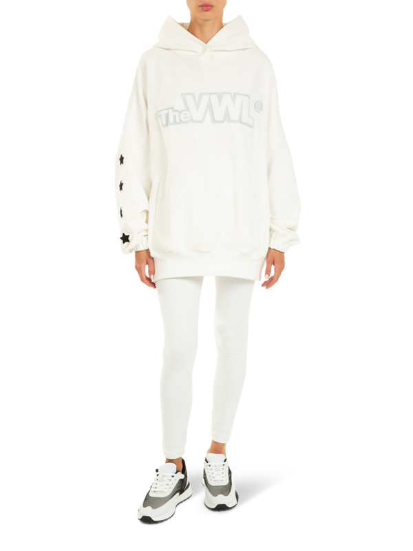 هودي "فارسيتي" من القطن العضوي مزين بشعار للنساء