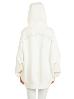 هودي "فارسيتي" من القطن العضوي مزين بشعار للنساء