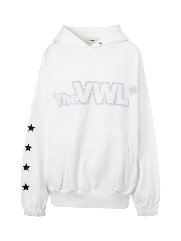 هودي "فارسيتي" من القطن العضوي مزين بشعار للنساء