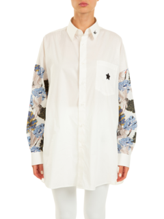 Women's Organic Cotton Popeline Heron Bird Shirt