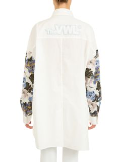 Women's Organic Cotton Popeline Heron Bird Shirt