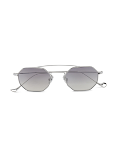Versailles Silver Octagon Sunglasses With Grey Lenses