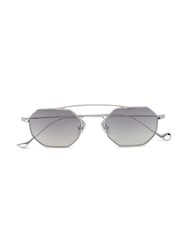 Versailles Silver Octagon Sunglasses With Grey Lenses