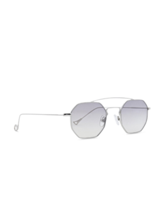 Versailles Silver Octagon Sunglasses With Grey Lenses