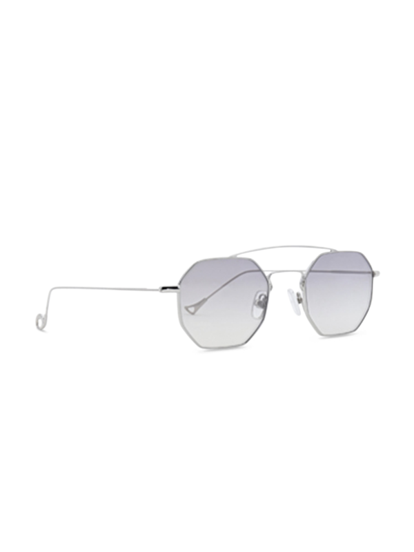 Versailles Silver Octagon Sunglasses With Grey Lenses