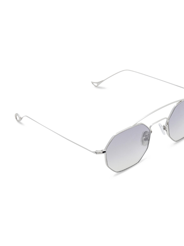 Versailles Silver Octagon Sunglasses With Grey Lenses