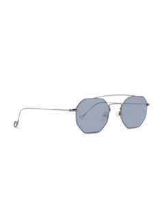 Versailles Gunpowder Octagon Sunglasses With Grey Lenses