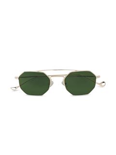 Versailles Gold-Tone Octagon Sunglasses With Grey Lenses
