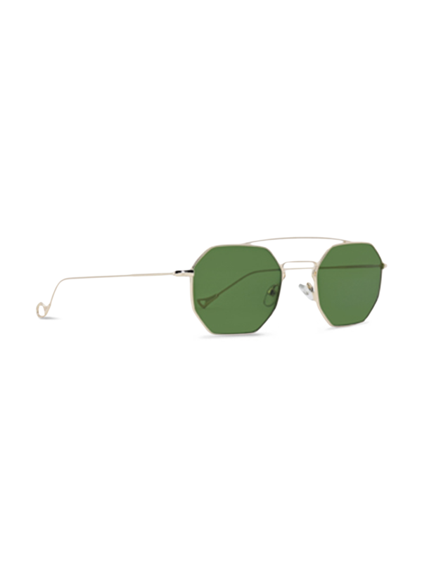 Versailles Gold-Tone Octagon Sunglasses With Grey Lenses