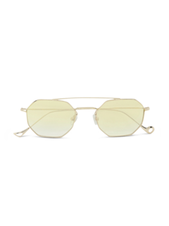 Versailles Silver Octagon Sunglasses With Gradient Yellow Lenses