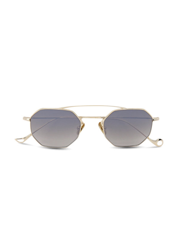 Versailles Silver Octagon Sunglasses With Gradient Grey Lenses