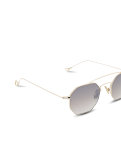 Versailles Silver Octagon Sunglasses With Gradient Grey Lenses