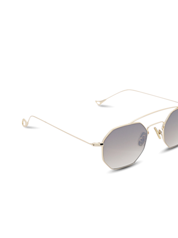 Versailles Silver Octagon Sunglasses With Gradient Grey Lenses