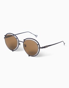 Brown Round Sunglasses