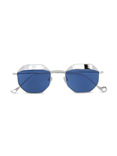 Villette Copper Sunglasses With Solid Blue Lenses