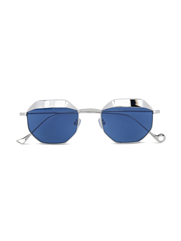 Villette Copper Sunglasses With Solid Blue Lenses