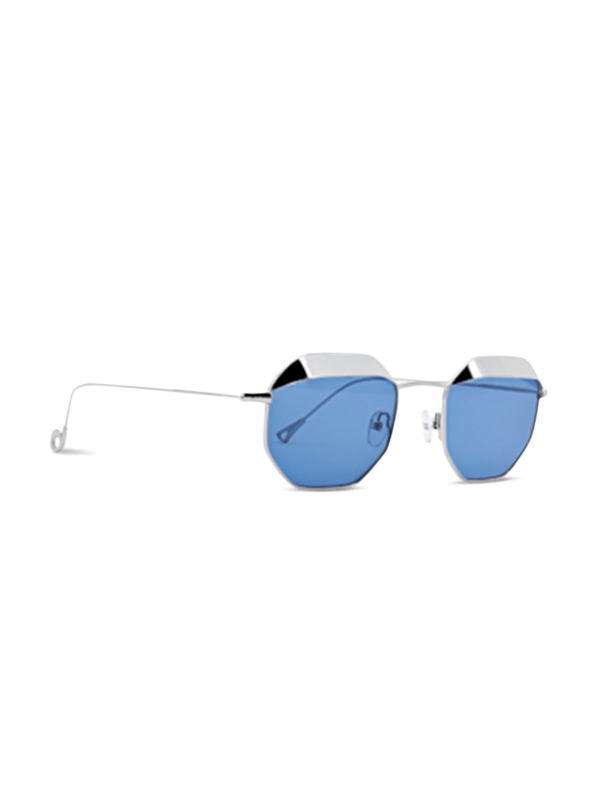 Villette Copper Sunglasses With Solid Blue Lenses