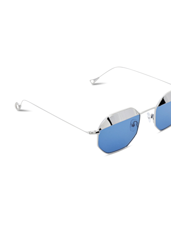 Villette Copper Sunglasses With Solid Blue Lenses