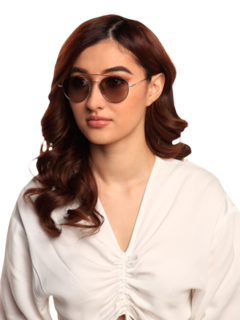 Vosges Sunglasses Gunpowder Frame With Solid Brown Lenses