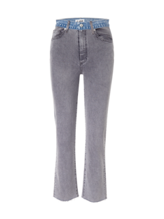 HI RISE SABINE STRAIGHT JEAN W CONTRAST WAISTBAND