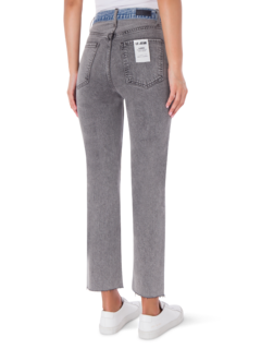 HI RISE SABINE STRAIGHT JEAN W CONTRAST WAISTBAND