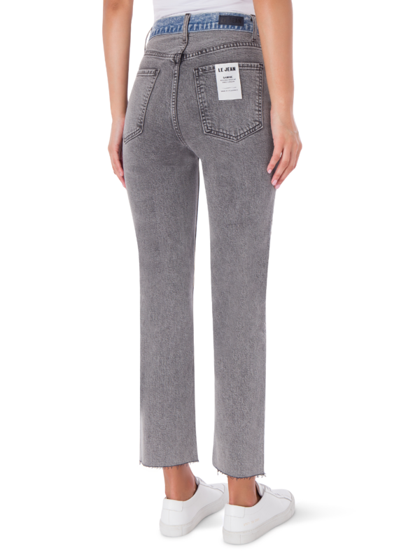 HI RISE SABINE STRAIGHT JEAN W CONTRAST WAISTBAND