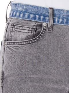 HI RISE SABINE STRAIGHT JEAN W CONTRAST WAISTBAND