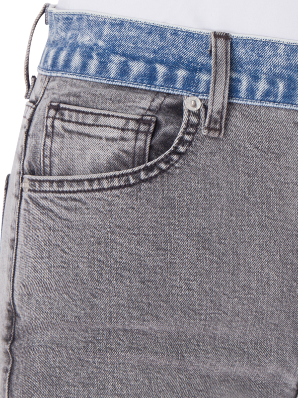 HI RISE SABINE STRAIGHT JEAN W CONTRAST WAISTBAND
