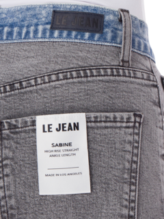 HI RISE SABINE STRAIGHT JEAN W CONTRAST WAISTBAND