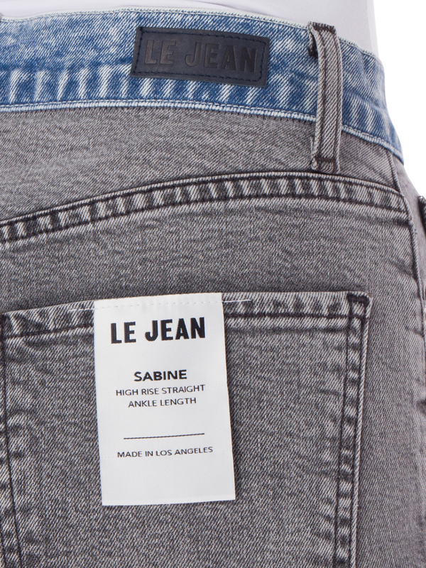 HI RISE SABINE STRAIGHT JEAN W CONTRAST WAISTBAND