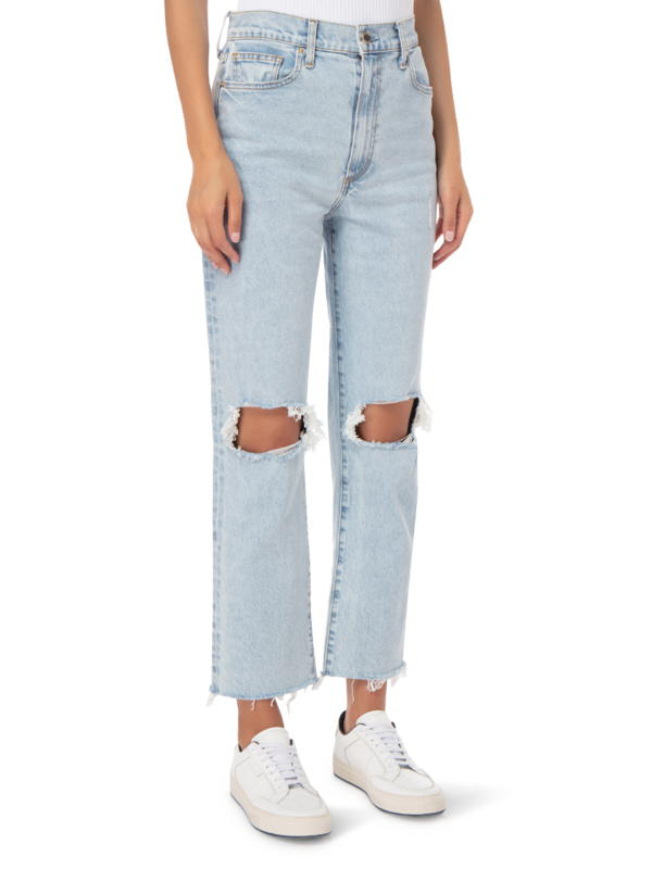HIGH RISE MIA RELAXED STRAIGHT LEG JEAN IN DIVINE WASH