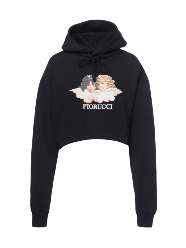 Vintage Angels Cropped Hoodie