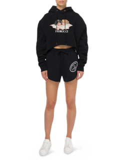 Vintage Angels Cropped Hoodie