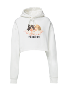 Vintage Angels Cropped Hoodie