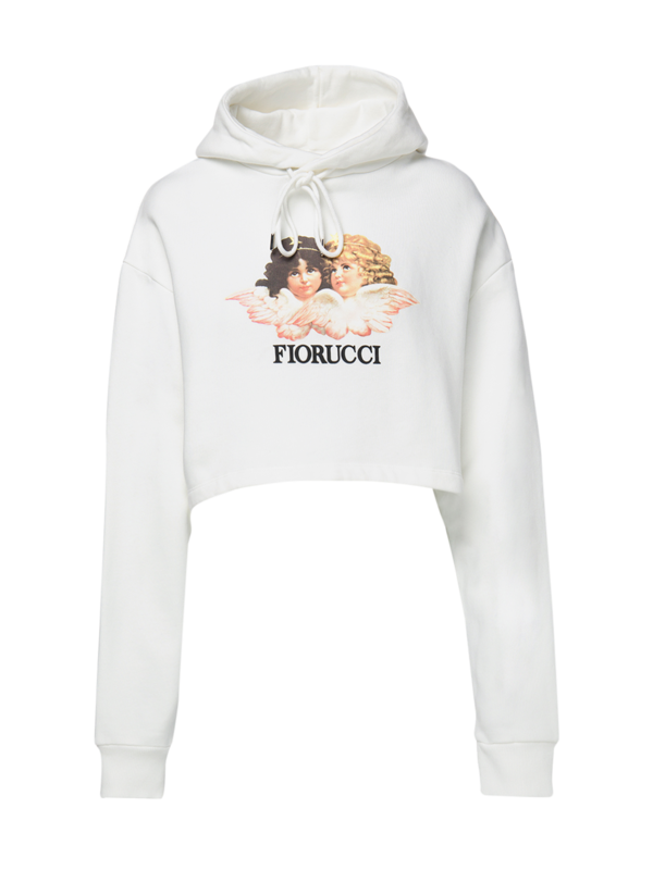Vintage Angels Cropped Hoodie