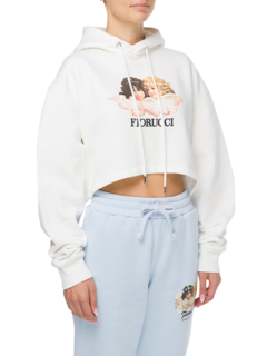Vintage Angels Cropped Hoodie
