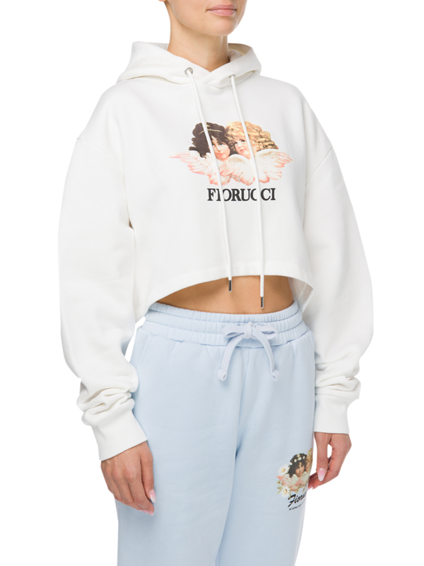Vintage Angels Cropped Hoodie