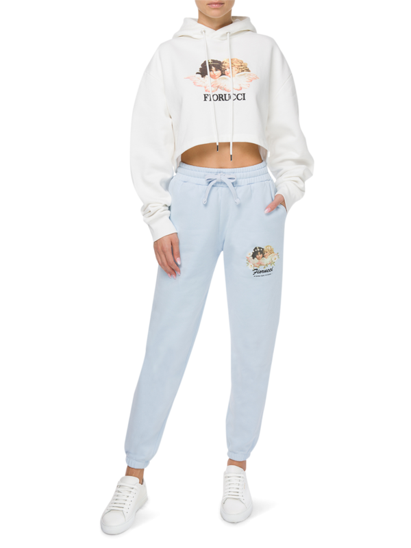 Vintage Angels Cropped Hoodie
